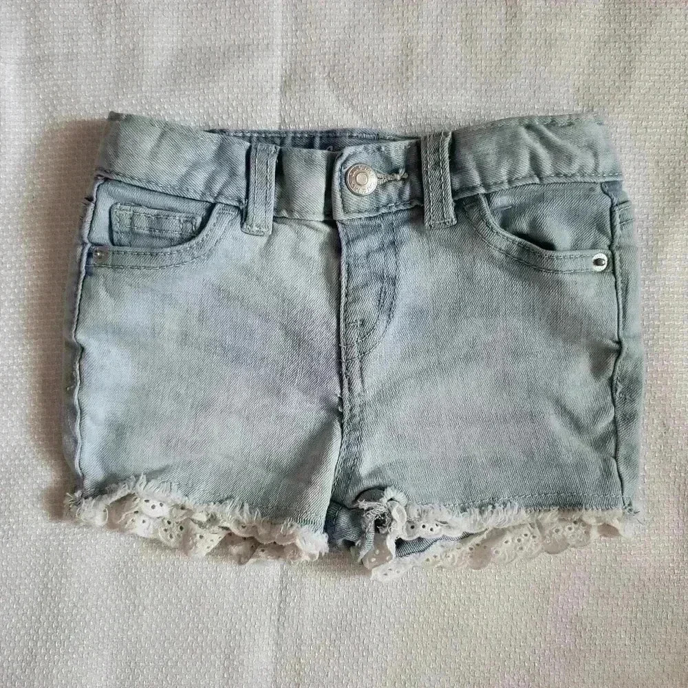Bundles of 2 Baby Girl's short denim SZ 18MOS - Picture 4 of 6